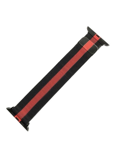 Stainless Steel Band Apple Watch 38 mm Black/Red