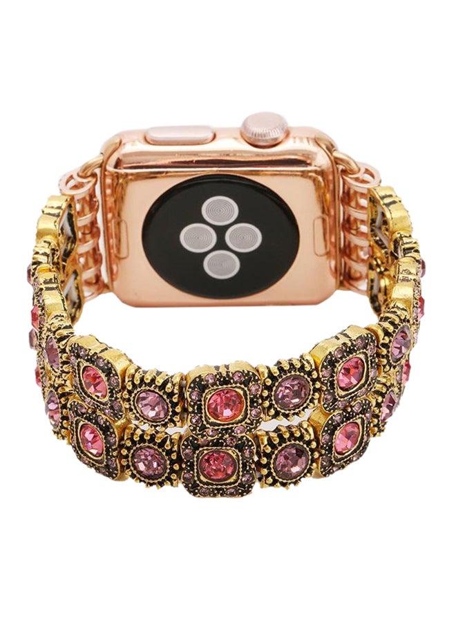 Stone Studded Band Apple Watch 38mm Multicolour
