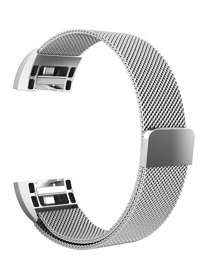 Replacement Stainless Steel Band For Fitbit Charge 2 Silver