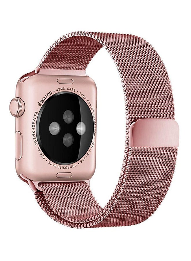 Generic - Stainless Steel Band For Apple Watch 42 mm Rose Gold - Image 1