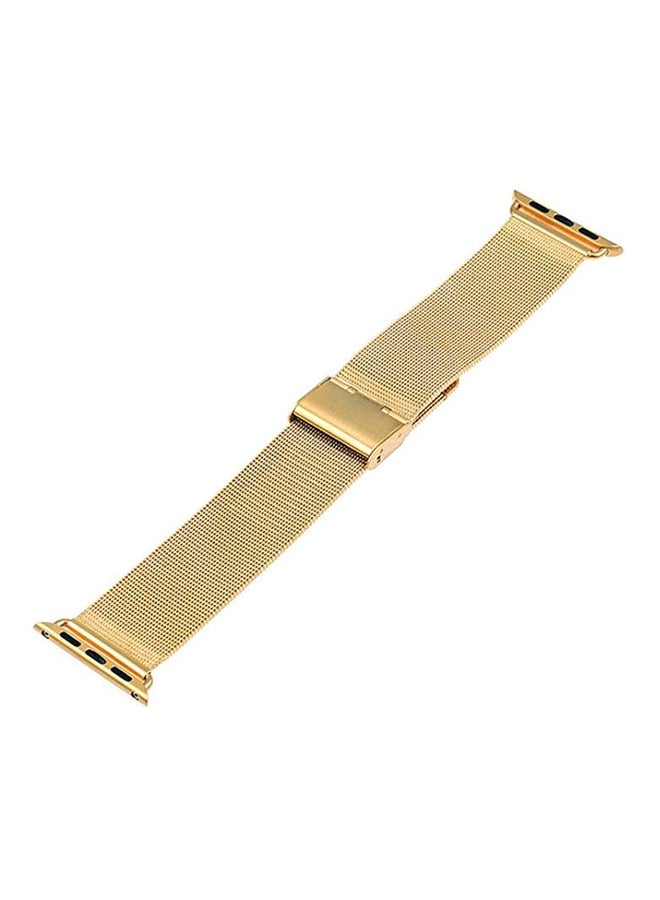 Stainless Steel Band For Apple Watch 42 mm Gold 