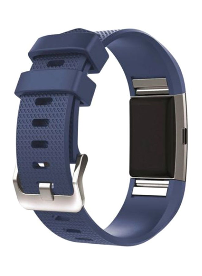 Generic Siicone Strap For Fitbit Charge 2 Watch Blue 
