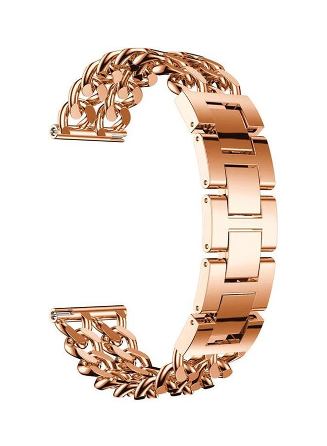 Stainless Steel Strap For Samsung Gear S3 Frontier / S3 Classic Smart Watch 22 mm Rose Gold