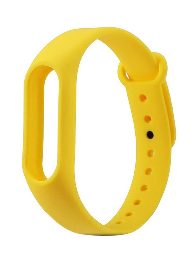 Replacement Silicone Band For Xiaomi Mi Band 2 Yellow