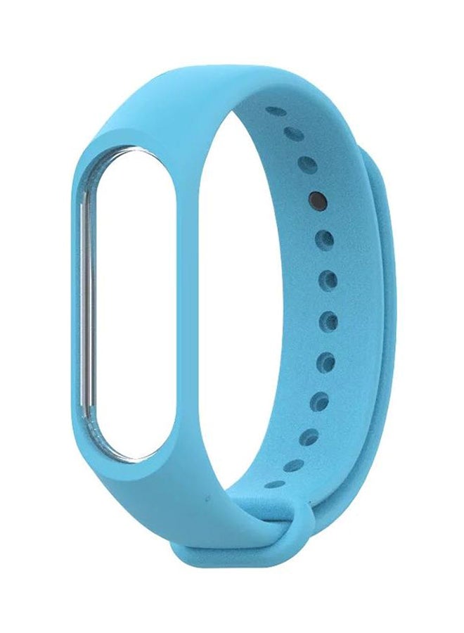سوار من السيليكون لساعة شاومي مي باند 3 أزرق