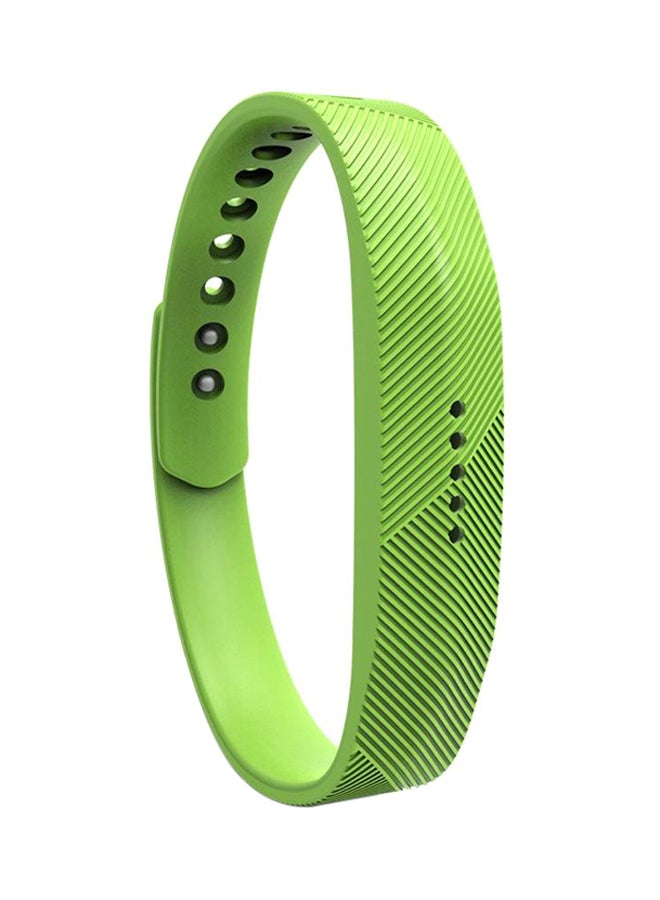 سوار من السيليكون لساعة فيتبيت فليكس 2 أخضر