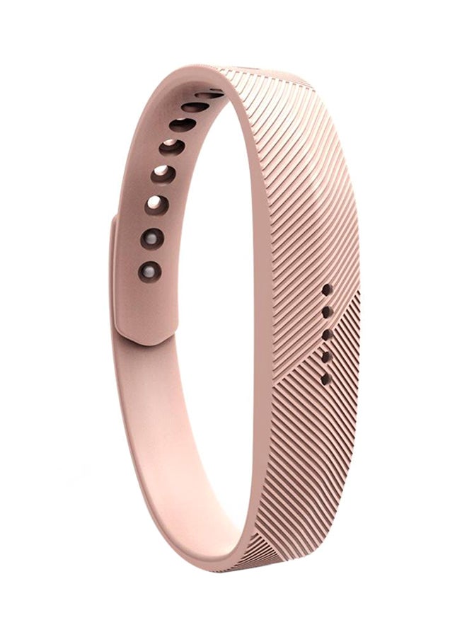 سوار من السيليكون لساعة فيتبيت فليكس 2 ذهبي وردي
