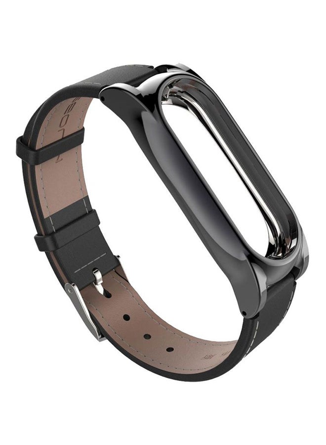 Leather Band For Mi 2 Watch Black