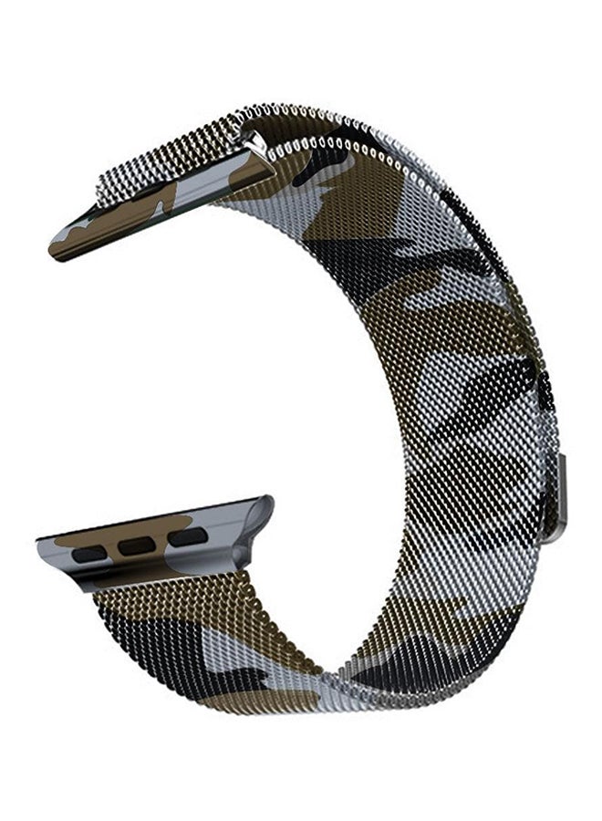 سوار من الستانلس ستيل لساعة أبل سيريز 1/2 متعدد الألوان
