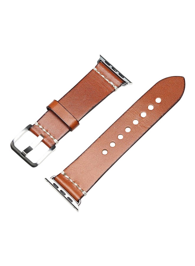 Replacement Strap For Apple Watch Series 3/2/1 Brown