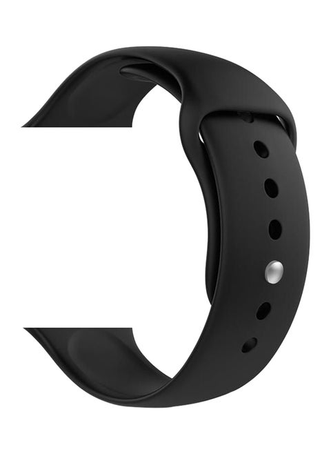 Siicone Strap For Apple Watch 42 mm Black