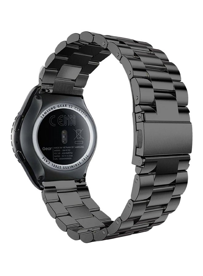Stainless Steel Band For Samsung Gear S2 Watch Black