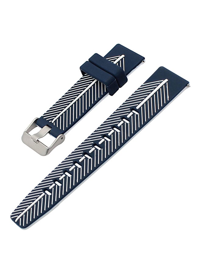 Rubber Band For Samsung Gear S3 Classic Frontier, Gear 2 Neo Live, Moto 360 2 46mm Black