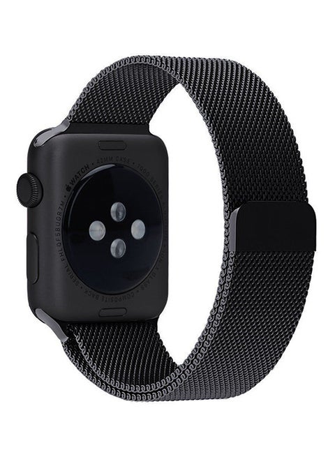 Stainless Steel Wrist Band For Apple Smartwatch 42mm Black