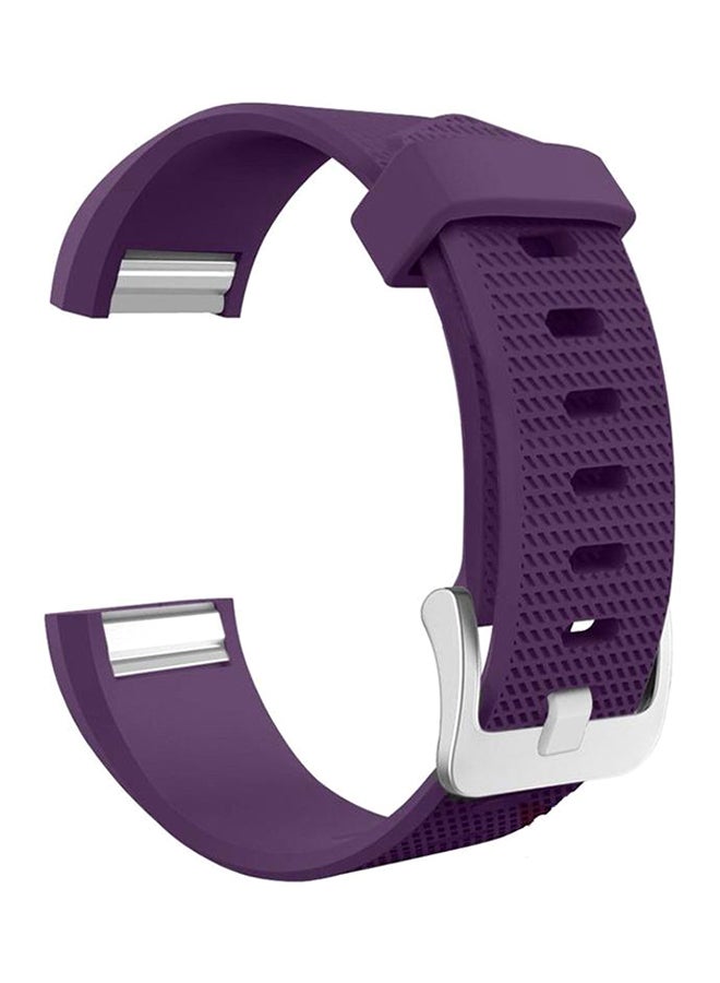 Rubber Replacement Band For Fitbit Fitness Charge 2 Purple