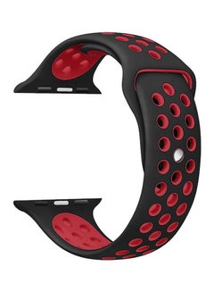 Siicone Strap For Apple Watch 42 mm Black/Red