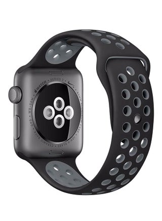 Silicone Band For Apple Watch 38 mm Black/Grey - v1535119669/N16610827A_1