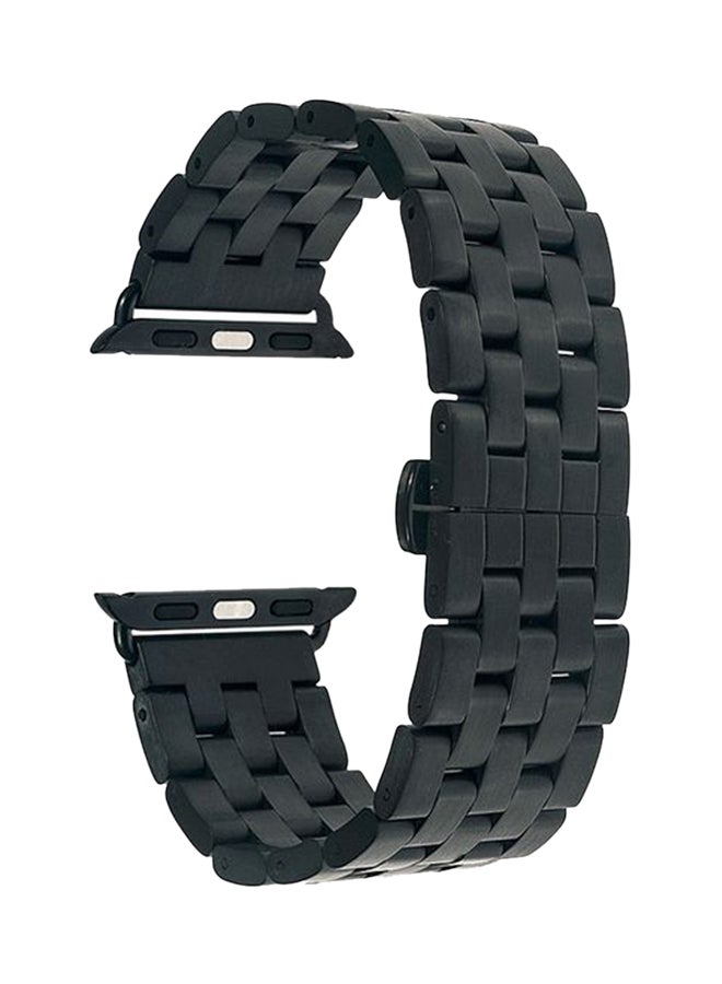 Replacement Stainless Steel Band For Apple Watch Series 3/2/1 Black