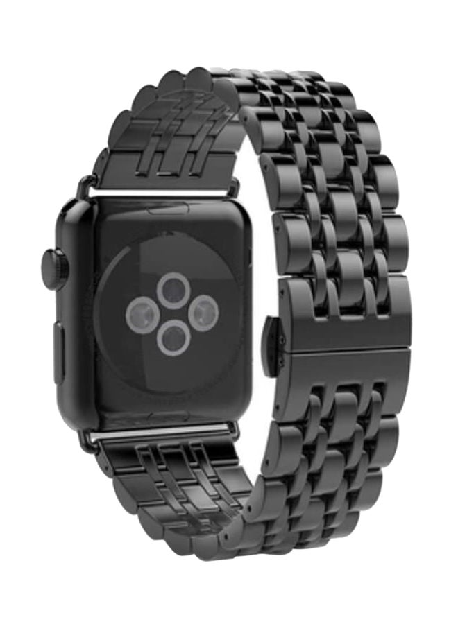 Generic - Stainless Steel Replacement Band For Apple Watch Series 3/2/1 Black - Image 1