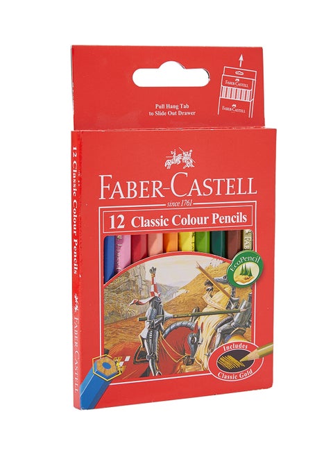 12-Piece Classic Colour Pencil Set Multicolour