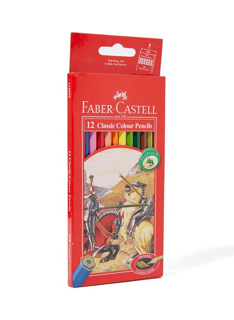 12-Piece Classic Colour Pencils Multicolour