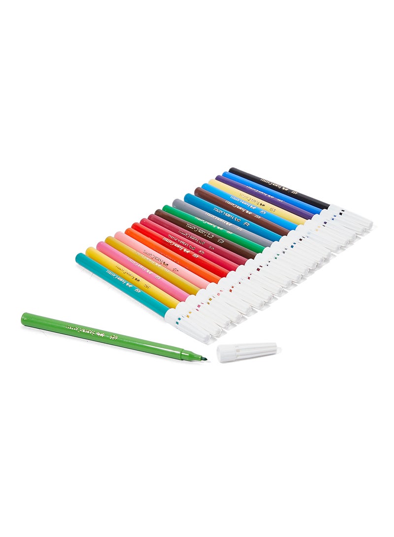 FABER-CASTELL - Faber-Castell 20 Fibre -Tip Color Marker 155120 Multicolour - Image 1