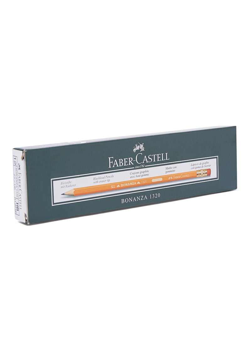 FABER-CASTELL - 12-Piece Bonanza Pencil Set Orange/Gold/Red - Image 1