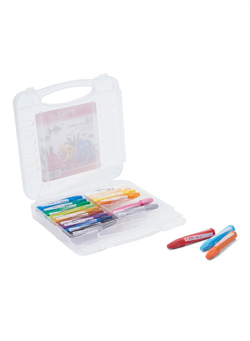 TiTi 18-Piece Oil Pastel Set Multicolour  - Image 2
