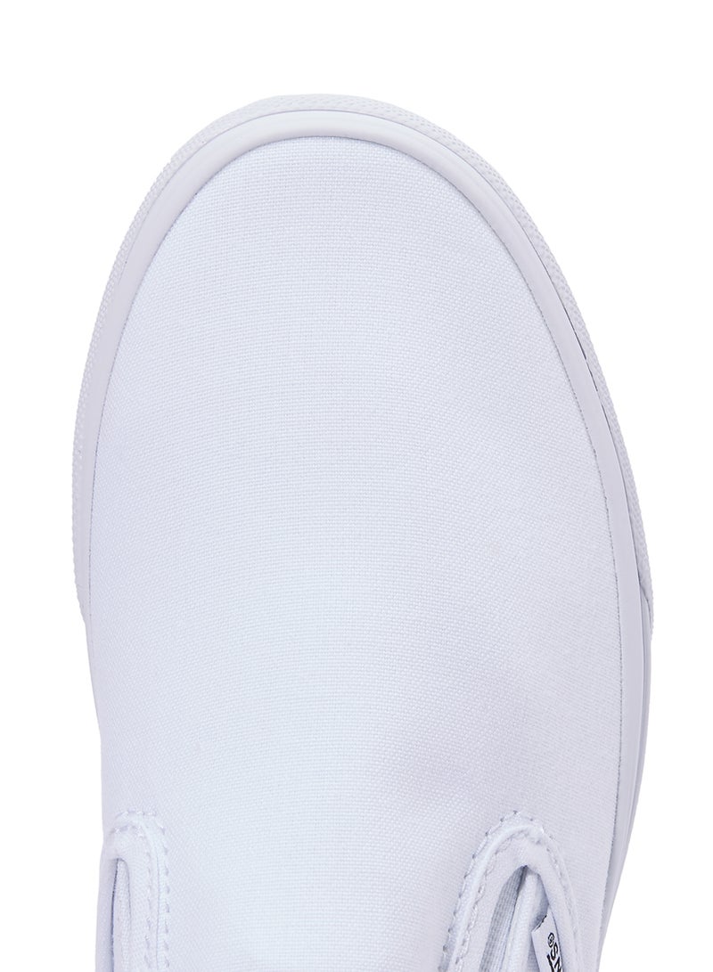 Classic Platform Slip-Ons TRUE WHITE