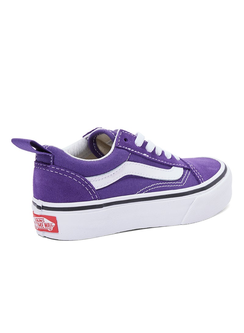 Old Skool Elastic Low Top Sneakers Purple/White