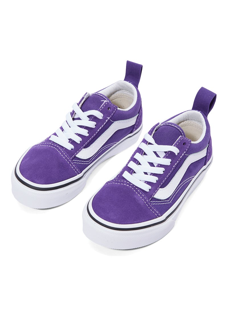 Old Skool Elastic Low Top Sneakers Purple/White