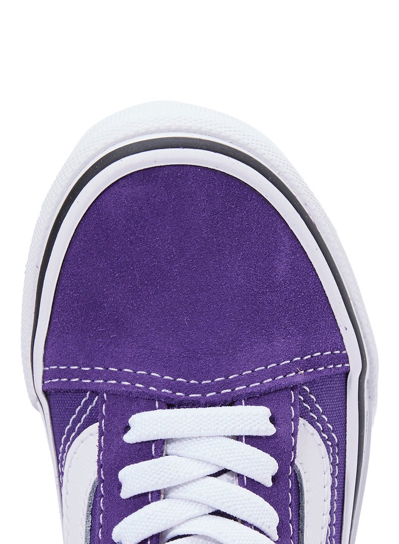Old Skool Elastic Low Top Sneakers Purple/White
