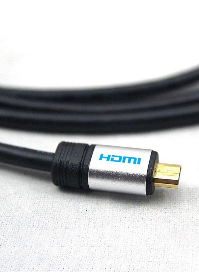 كابل HDMI HDTV لكاميرا نيكون كولبكس S8100 أسود/فضي - Image 2
