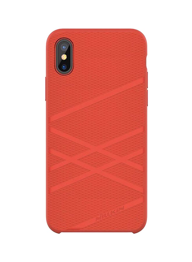 Nillkin Leather Protective Case Cover For Apple iPhone X Red