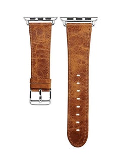 Replacement Strap For Apple Watch Series 3/2/1 With Ozone Screen Protector Brown