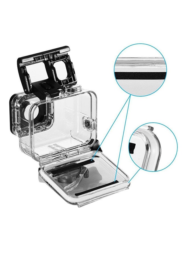 Generic Protective Waterproof Housing Case Cover For GoPro Hero5 Action Camera Clear/Black  - Image 2