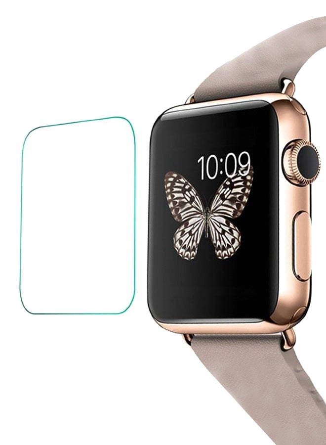 لاصقة حماية الشاشة من الزجاج المقوى لساعة آبل سلسلة 3 مقاس 42 مم شفاف