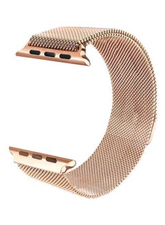 Replacement Strap With Screen Protector For Apple Watch Series 3/2/1 Rose Gold