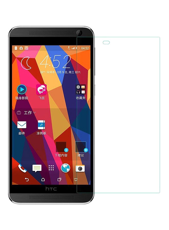 2 قطعة لاصقة حماية من الزجاج المقوى  لهاتف إتش تي سي E9 بلس شفاف