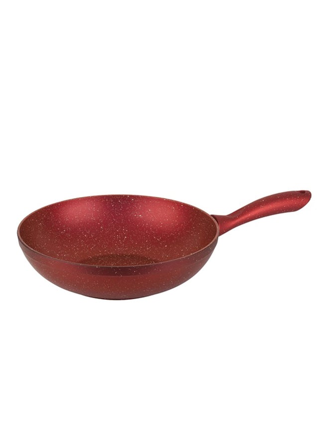 tantitoni Granite Coated Wok Pan Red 28cm