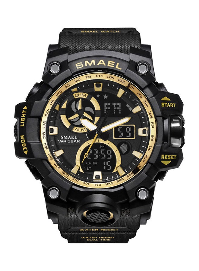 men Water Resistant Rubber Analog+Digital Watch Smael-10-GO