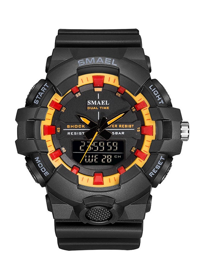 SMAEL men Water Resistant Resin Analog+Digital Watch Smael-33-ORA 