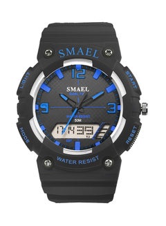 kids_unisex Water Resistant Rubber Analog+Digital Watch Smael-46-BLA-LAN