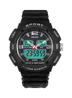 Boys' Water Resistant Rubber Analog+Digital Watch Smael-47-GREY