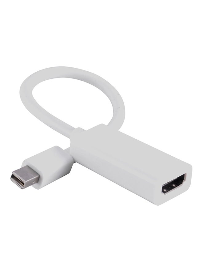Mini DP To HDMI Adapter Cable White