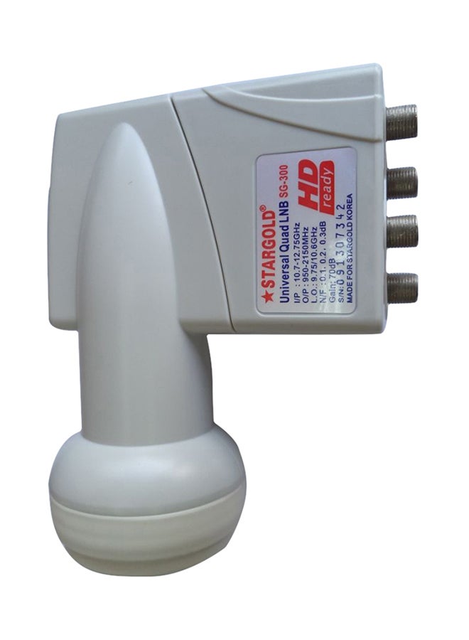 Stargold Universal Quad C Band LNBF 2724286988347 White 