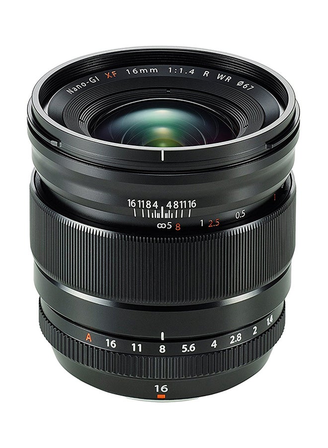 FUJIFILM XF 16mm f/1.4 R WR Camera Lens Black  - Image 1