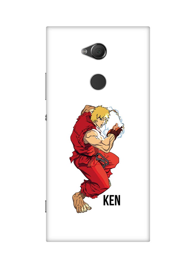 Protective Case Cover For Sony Xperia XA2 Ultra Street Fighter - Ken (White)