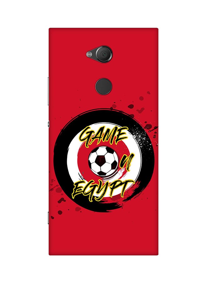ستايلايزد غطاء حماية واقٍ لهاتف سوني إكسبيريا XA2 ألترا مكتوب عليه عبارة "Game On Egypt"