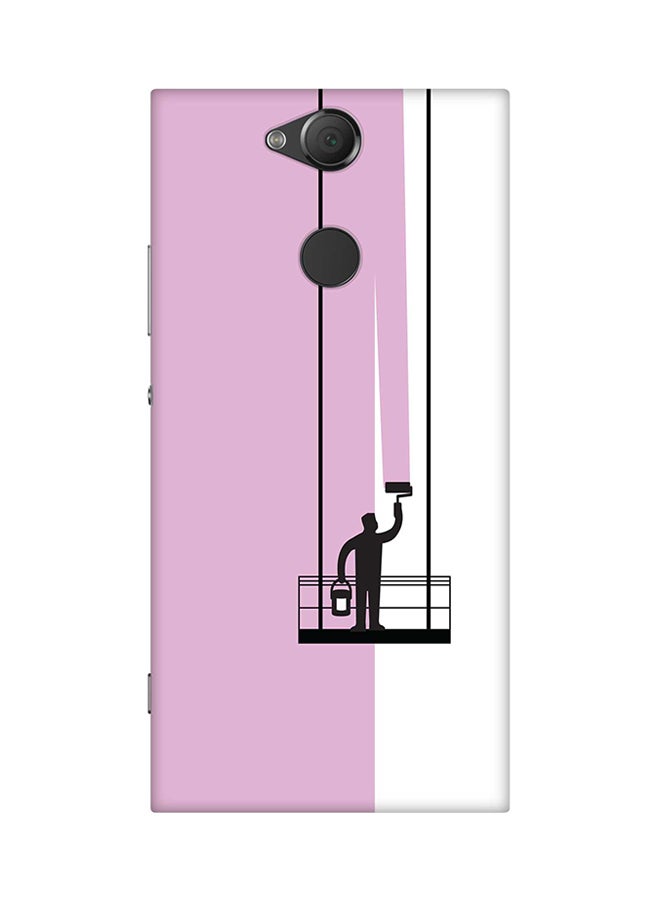 غطاء حماية واقٍ لهاتف سوني إكسبيريا XA2 حاملة تلوين (باللون الوردي)